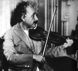 Einstein Playing the Violin on Board a Ship En Route to the U. S. in 1934